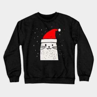 Santa Cat Crewneck Sweatshirt